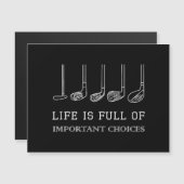 Het grappige leven zit vol belangrijke keuzes Golf (Voorkant / Achterkant)