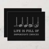 Het grappige leven zit vol belangrijke keuzes Golf (Voorkant / Achterkant)