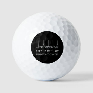 Het grappige leven zit vol belangrijke keuzes Golf Golfballen