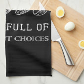 Het grappige leven zit vol belangrijke keuzes Golf Theedoek (Quarter Fold)