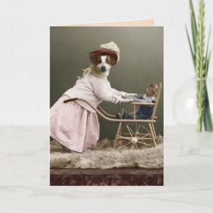 Het grappige Moederdag van de Hond Bedankkaart