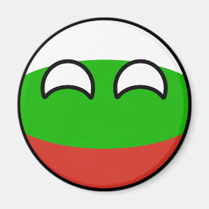 Het grappige Neigen Geeky Bulgarije Countryball Magneet