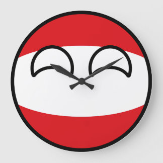 Het grappige Neigen Geeky Oostenrijk Countryball Grote Klok