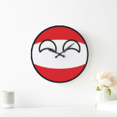 Het grappige Neigen Geeky Oostenrijk Countryball Grote Klok (Huis)