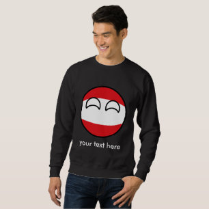 Het grappige Neigen Geeky Oostenrijk Countryball Trui