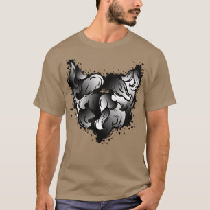 Het grappige ontwerp van baard en maskerhoge kwali t-shirt