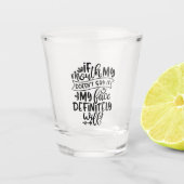 Het grappige Ontwerp van het Ouderschap als mijn m Shot Glas (Voorkant)