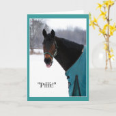 Het grappige Paard verzendt Bronx toejuicht Kaart (Gele Bloem)