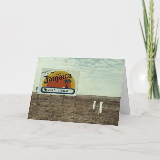 Het grappige Paradijs van het Strand van Jamaïca Kaart (Voorkant)