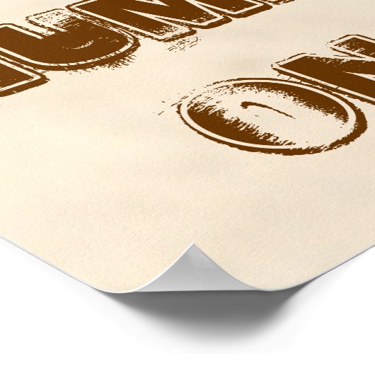 Het grappige Poster van Camel houdt kalm en Hump a (Hoek)