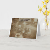 Het grappige Roken van de Foto van de Kaart van (Gele Bloem)