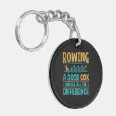 Het grappige Rowing a Good Cox maakt het verschil Sleutelhanger (Voorkant Links)