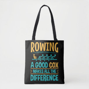 Het grappige Rowing a Good Cox maakt het verschil Tote Bag