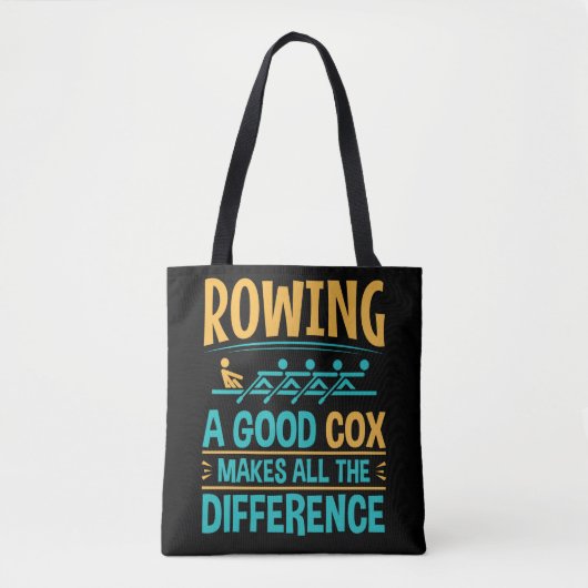 Het grappige Rowing a Good Cox maakt het verschil Tote Bag (Voorkant)