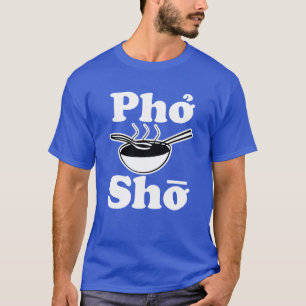 Het grappige shirt van het man van Sho van Pho