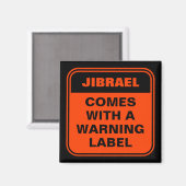 Het grappige sinaasappel wordt geleverd met een wa magneet (Voorkant / Achterkant)