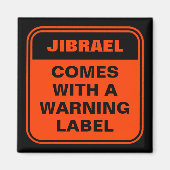 Het grappige sinaasappel wordt geleverd met een wa magneet (Voorkant)