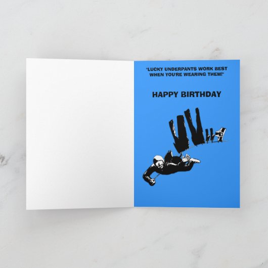 Het grappige skydiving kaart (Binnen)