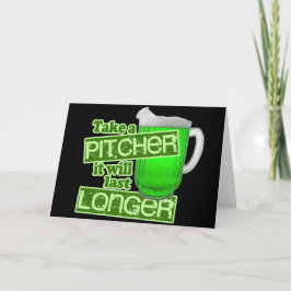 Het grappige St. Patrick Drink van de Dag Kaart