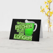 Het grappige St. Patrick Drink van de Dag Kaart (Gele Bloem)