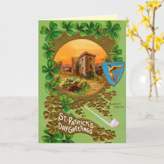 Het grappige St. Patrick Wenskaart van de Dag Kaart (Gele Bloem)