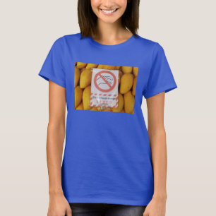 Het grappige Teken 'raakt niet mango T-shirt