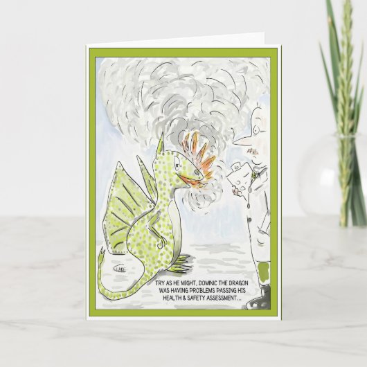 Het grappige van de Veiligheid van de Draak Kaart (Voorkant)