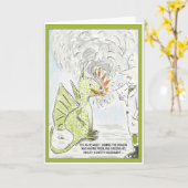 Het grappige van de Veiligheid van de Draak Kaart (Gele Bloem)