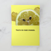 Het grappige Wenskaart van de Citroen Kaart (Binnen)