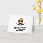 Het grappige Wenskaart van de Pistache van de Snor Kaart (Gele Bloem)