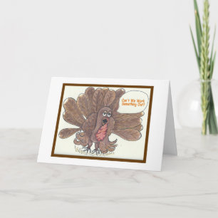Het grappige Wenskaart van de Thanksgiving van Feestdagen Kaart