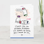 Het grappige Wenskaart van de Verjaardag Kaart (Voorkant)