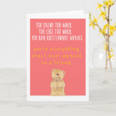 Het grappige wenskaart van de Vriendschap Kaart (Gele Bloem)