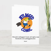 Het Grappige Wenskaart van Jetlagged--Toiletten Kaart (Achterkant)