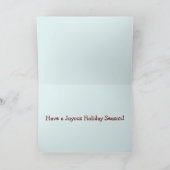 Het grappige Wenskaart van Kerstmis van de Feestdagen Kaart (Binnen)