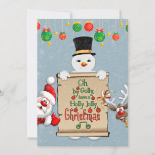 Het grappige wenskaart van Kerstmis van de Feestdagenkaart