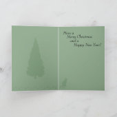 Het grappige wenskaart van Kerstmis van de Kat Feestdagen Kaart (Binnen)