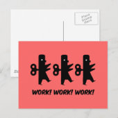 Het grappige werk briefkaart (Voorkant / Achterkant)