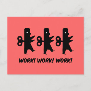 Het grappige werk briefkaart