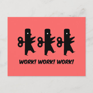 Het grappige werk briefkaart