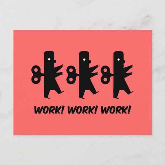 Het grappige werk briefkaart (Voorkant)