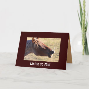 Het grappige Wild paard wordt goed Kaart