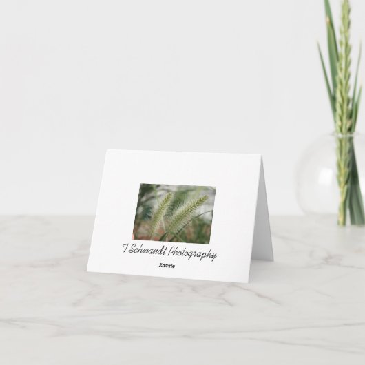 Het gras dankt u kaardt bedankkaart (Achterkant)