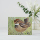 Het gras doorzoeken briefkaart (Staand voorkant)