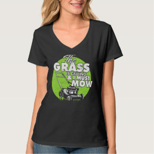 Het gras is een landschapsschilderij en ik moet t-shirt