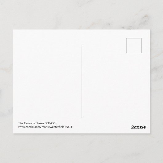 HET GRAS IS GROEN 08B400 BRIEFKAART (Achterkant)
