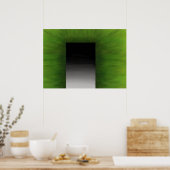Het gras is niet altijd groener poster (Keuken)