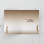 Het Gras Pasen van het brons Feestdagen Kaart (Binnen)