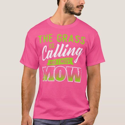 Het Gras Roept En Ik Moet Maa T-shirt (Voorkant)