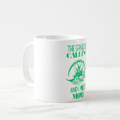 Het gras roept en ik moet maaien koffiemok (Voorkant links)